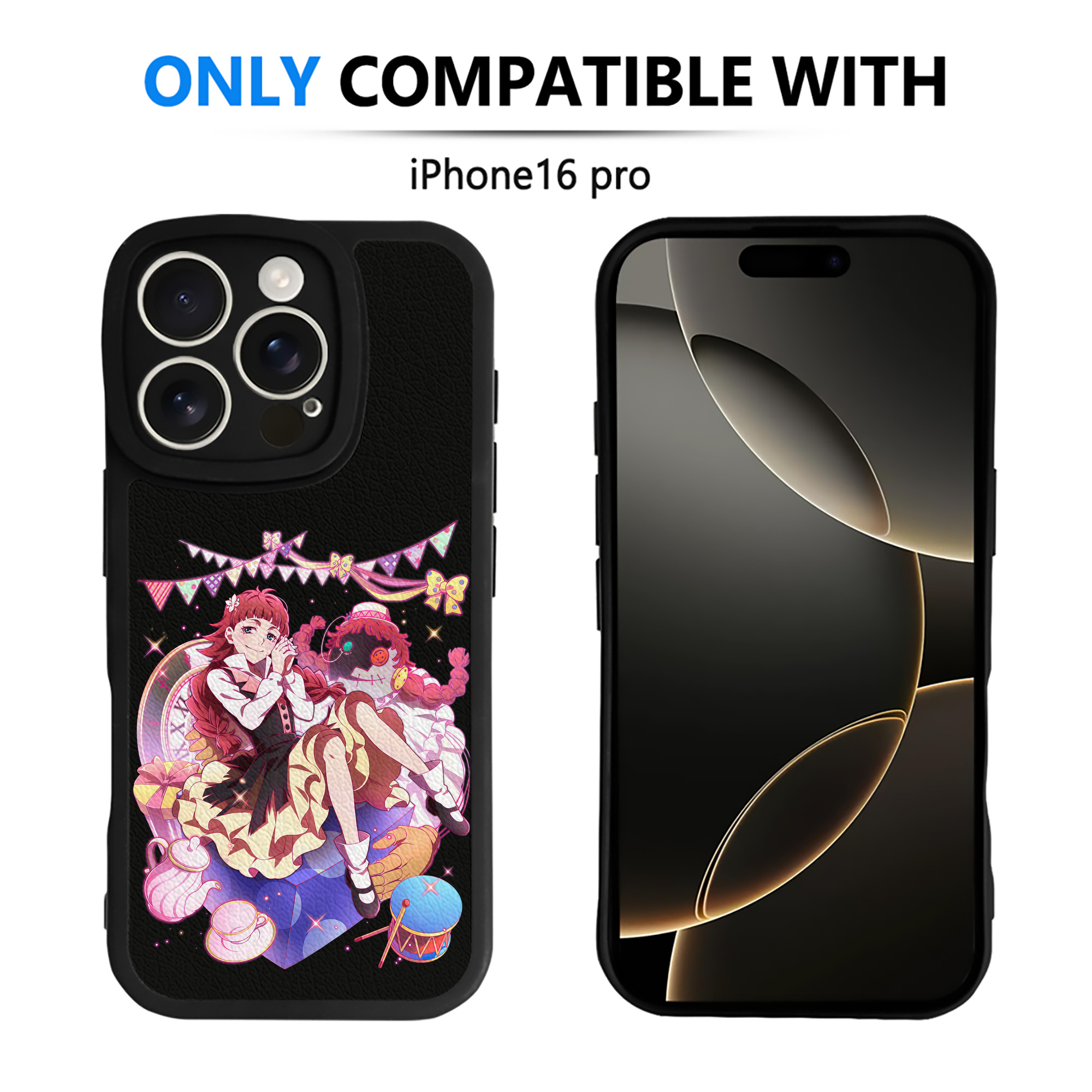 （画像用） 文豪ストレイドッグス Bungo Stray Dogs 【iPhone 16シリーズ対応】シリコンスマホケース（レザー調） 材質：シリコン